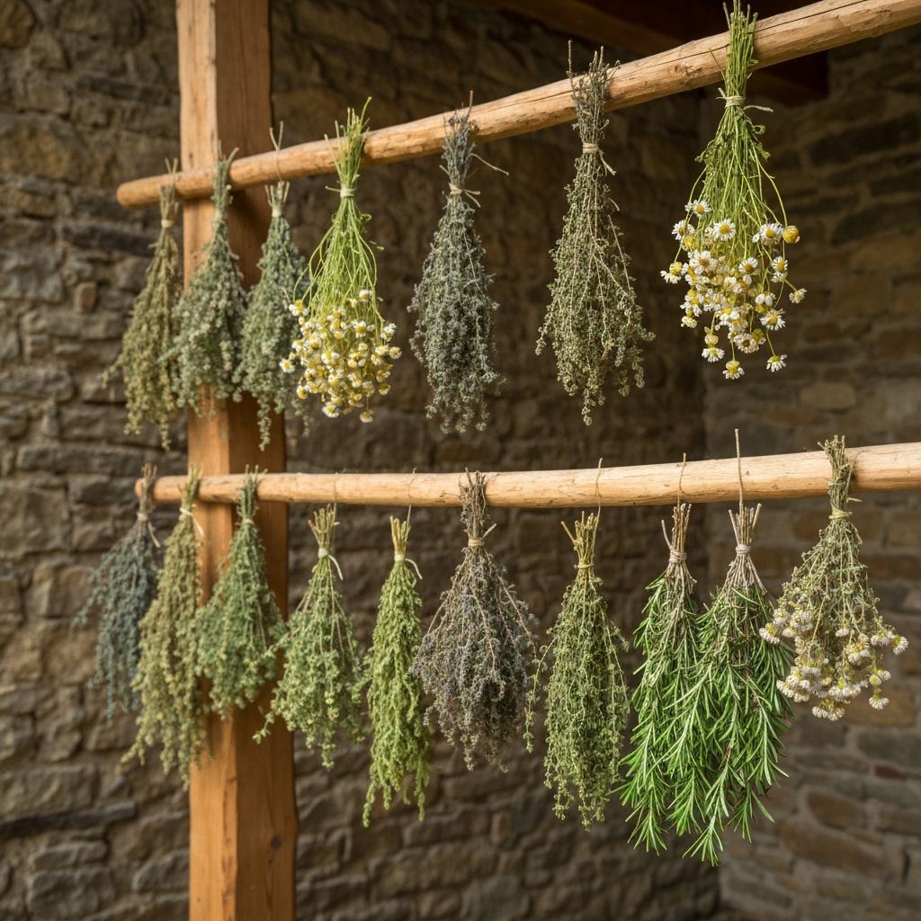 Traditionelle Kräutertrocknung